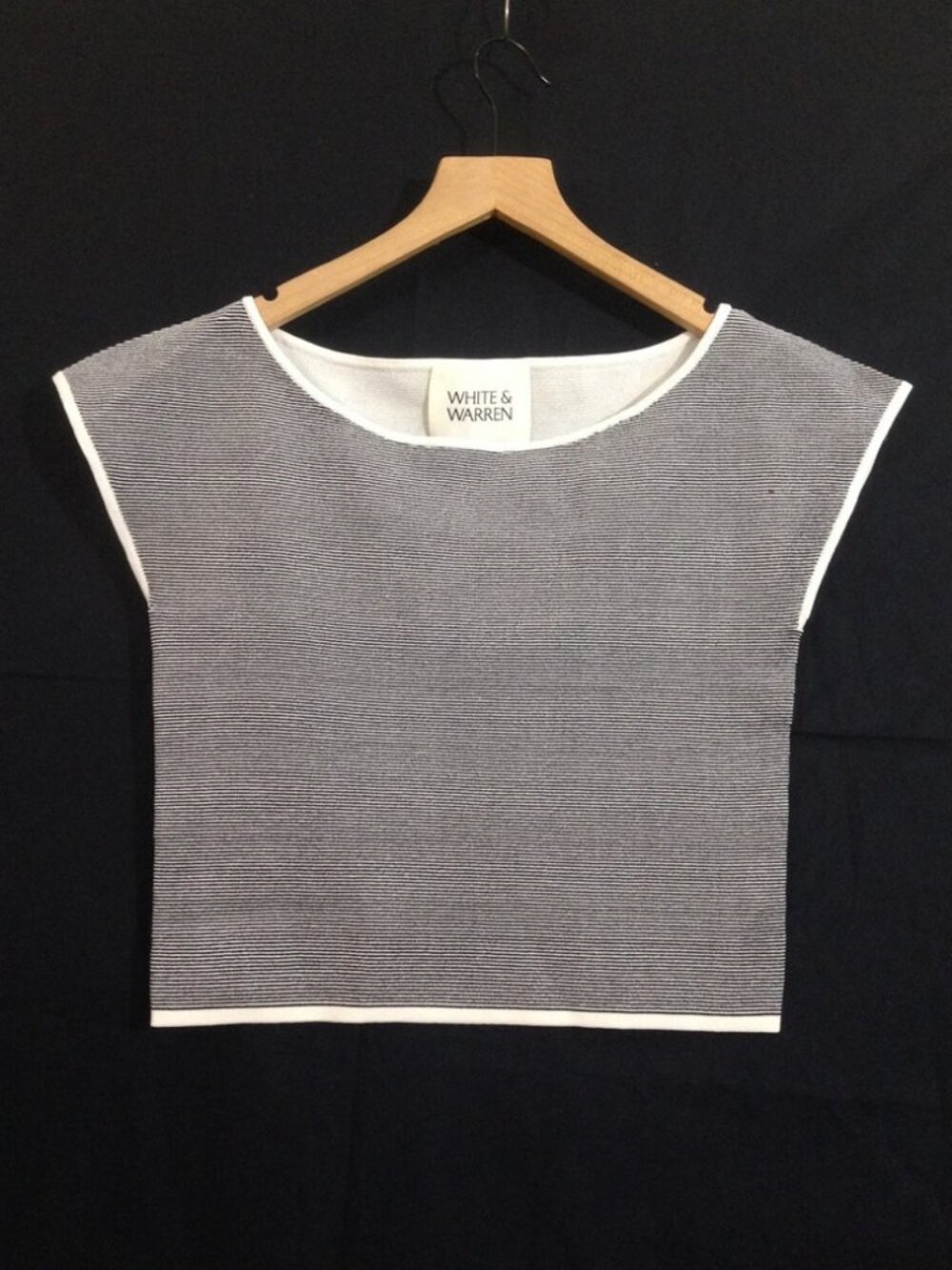 White + Warren Cap Sleeve Sweater Sample - Small - NWT